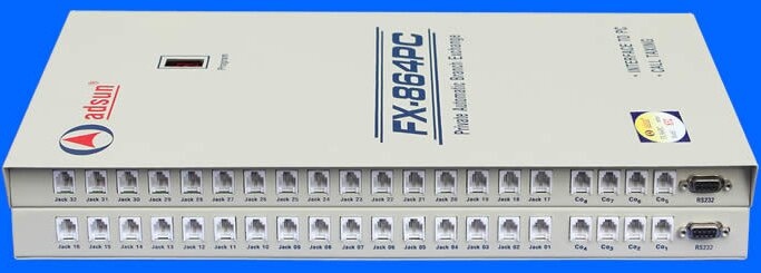 Tổng đài FX Series FX864PC-8-32 bao gồm 8 trung kế 32 thuê bao - 50 mã cá nhân sử dụng điện thoại